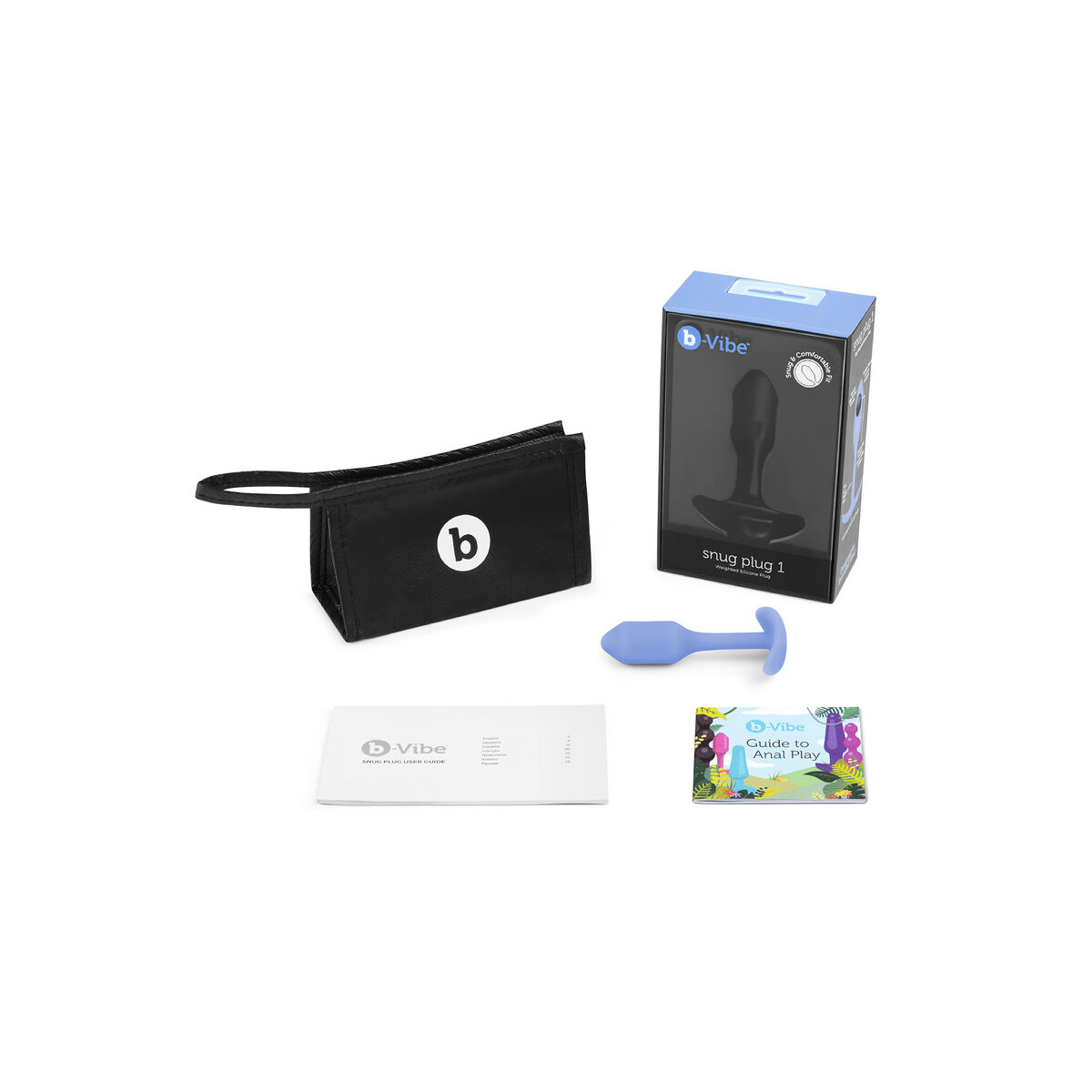 Analplugg B-Vibe Lilla Fiolett
